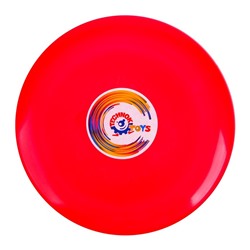 Летающая тарелка, 24 × 24 × 2,5 см, цвет красный + мел в подарок