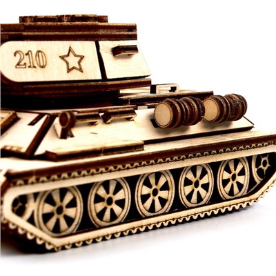 Сборная деревянная модель «Советский средний танк «Т-34»