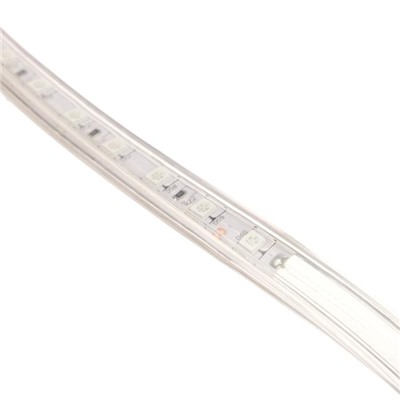 Светодиодная лента Ecola, 220В, SMD5050, 100 м, IP68, 14.4Вт/м, 60 LED/м, 14x7 мм, ЖЕЛТЫЙ