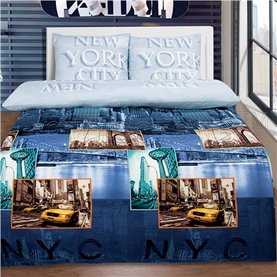 Комплект постельного белья из поплина Нью-Йорк