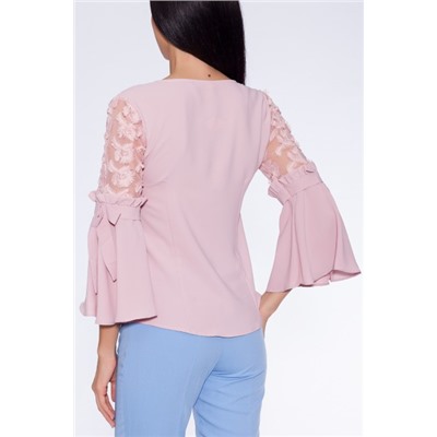 Блуза 496 "Ниагара", темный фламинго