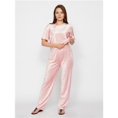 CWXW 90061-27 Комплект женский (футболка, брюки),розовый