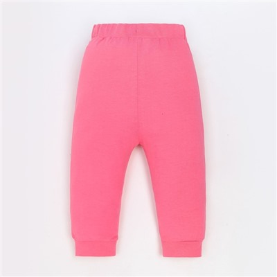 Штанишки для девочки, цвет розовый, рост 80 см