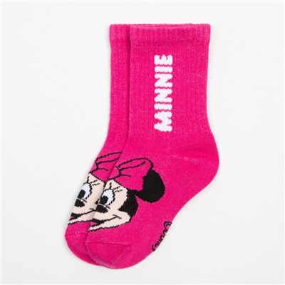 Носки для девочки "Minnie", DISNEY, 12-14 см, цвет розовый