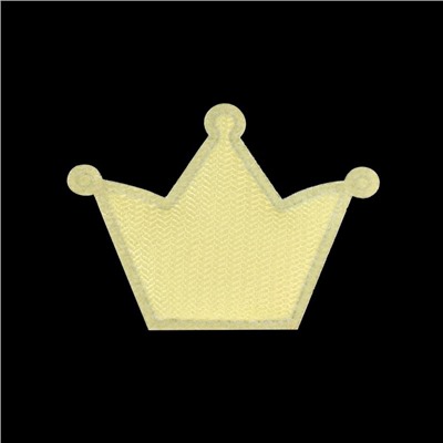 Нашивка «Корона», 3,7 × 3,7 см, 10 шт, цвет золотой