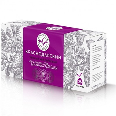 Дагомыс Чай черный «Инжир и Фейхоа» 25 пакетиков по 1,8 гр
