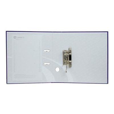 Папка-регистратор А4, 50 мм, PP Lamark, полипропилен, металлическая окантовка, карман на корешок, собранная, фиолетовая