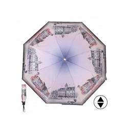 Зонт женский ТриСлона-L 3844 А,  R=58см,  суперавт;  8спиц,  3слож,  набивной,  "Эпонж",  Осло 235269