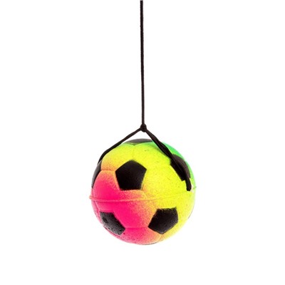 Мяч «Попрыгун», мягкий, 6 см, на резинке