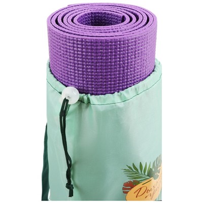 Чехол для йога - коврика "Тропики", цвет зеленый