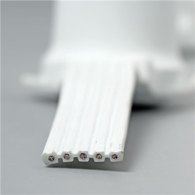 Гирлянда "Белт-лайт" 100 м , IP65, белая нить каучук, шаг 15 см, E27, 220 В