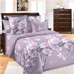 Комплект постельного белья из бязи Лилия розовая