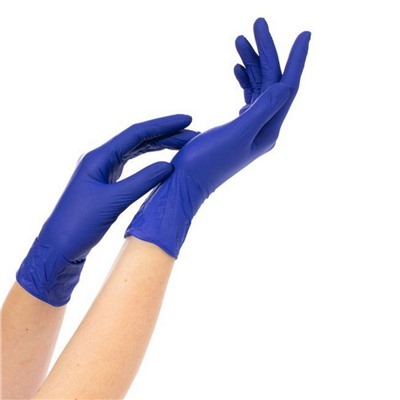 NitriMax Перчатки нитриловые неопудренные смотровые 765S, 100 шт., фиолетовый