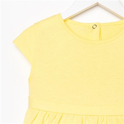 Платье для девочки, цвет жёлтый, рост 92 см