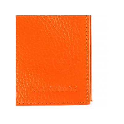 Визитница Premier-V-48 (с хляст,  2х рядная,  34 карт)  натуральная кожа оранжевый флотер (330)  197828