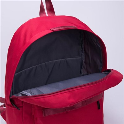 Рюкзак, отдел на молнии, 2 наружных кармана, сумка, цвет бордовый