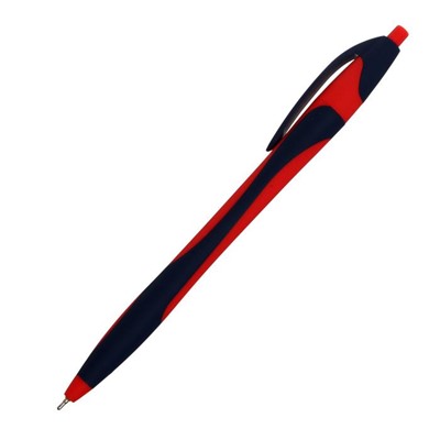 Ручка шариковая автоматическая Vinson 0.7 мм, синяя масляная, корпус МИКС (штрихкод на штуке)