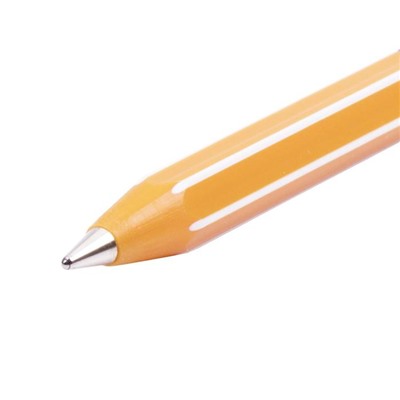Ручка шариковая масляная Pensan "Officepen", чернила синие, корпус оранжевый, узел 1 мм, линия 0,8 мм, дисплей