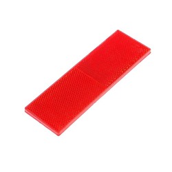 Катафот на самоклеящейся основе, 14.5×5 см, красный
