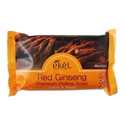 Ekel Мыло косметическое с экстрактом красного женьшеня / Peeling Soap Red Ginseng, 150 г