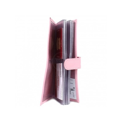 Визитница Premier-V-48 (с хляст,  2х рядная,  34 карт)  натуральная кожа розовый флотер (331)  200247
