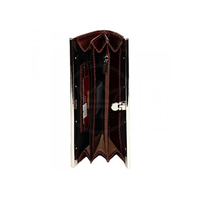Портмоне женское Premier-D-10 н/к,  6 отд,  4 карм,  коричневый темный игуана (84)  178064