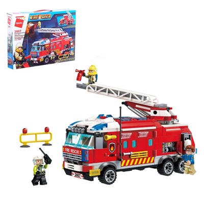 Конструктор «Пожарная машина», 3 минифигуры, 366 деталей