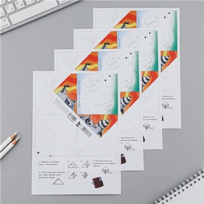 Закладки-оригами Микс «Енот»