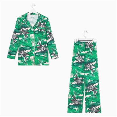 Пижама женская (рубашка и брюки) KAFTAN "Tropic" р. 40-42