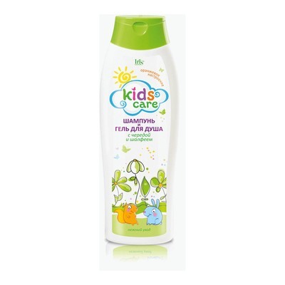 Iris Cosmetic IRIScosmetic  Kids Care Шампунь/Гель для душа Детский Череда+шалфей 400мл фл