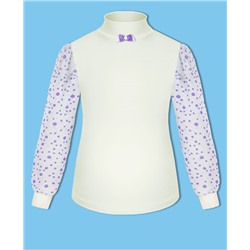 Молочная школьная водолазка (блузка) для девочки 82122-ДШ18