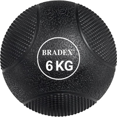 Медбол Bradex SF 0775, резиновый, 6 кг