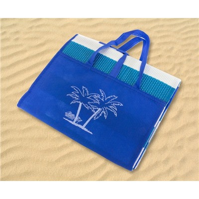 Пляжный коврик "Пальмы" узкий, складной, размер 165х90 см, цвета в ассортименте
