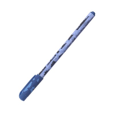 Ручка шариковая HappyWrite "Военный паттерн.Корабли", 0,5 мм, синие чернила
