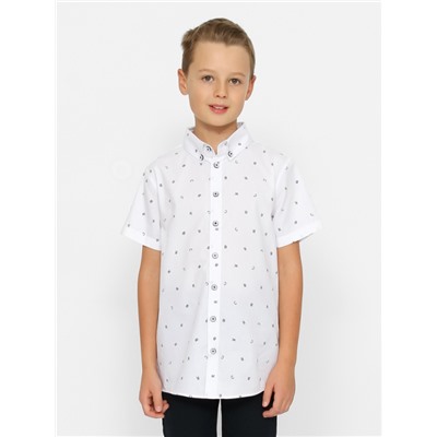 CWJB 63281-20 Рубашка для мальчика,белый