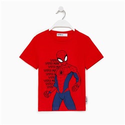 Футболка MARVEL "Spider man hero", рост 122-128 (34), красный