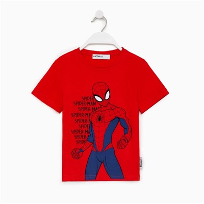 Футболка MARVEL "Spider man hero", рост 122-128 (34), красный