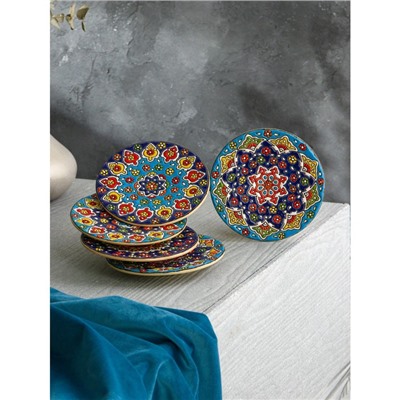 Тарелка "Персия", d=16 см, микс, керамика, Иран