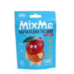 Мармеладные пастилки MixMe с витамином С со вкусами манго, апельсин, ананас, 58,5 г