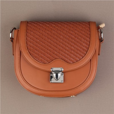 Застёжка для сумки, 3,3 × 3,8 см, цвет серебряный