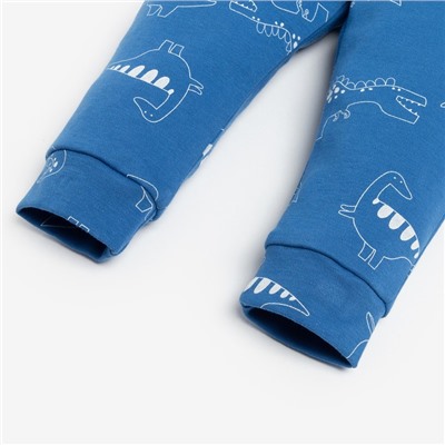 Комплект: джемпер и брюки Крошка Я "Dino", рост 68-74 см, цвет синий