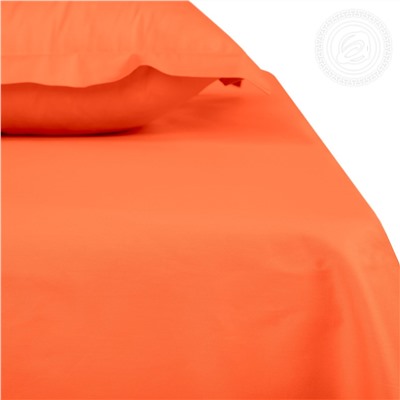 Простыня из сатина - Оранжевый