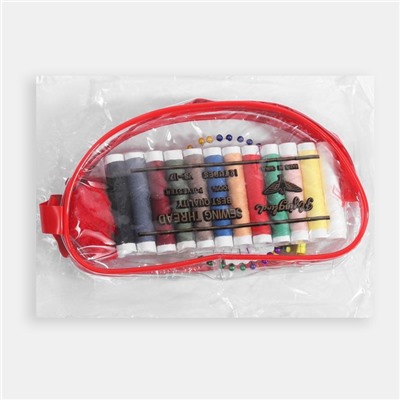 Швейный набор, 66 предметов, в сумочке ПВХ, цвет МИКС