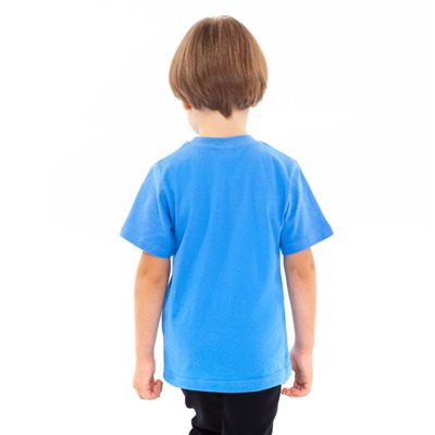 Футболка детская, цвет голубой МИКС, рост 86 см