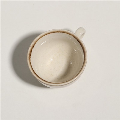 Чашка чайная  "Pearl"  220 мл, бежевая, фарфор