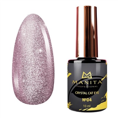 Manita Professional Гель-лак для ногтей с эффектом кошачьего глаза / Crystal Cat Eye №04, 10 мл