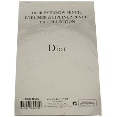 Карандаш для глаз Christian Dior Eyebrow Pencil Eyeliner & Lipliner Pencil La Collection (цветные, 12 шт.)