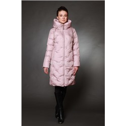 Куртка женская зимняя 17063 розовая пудра