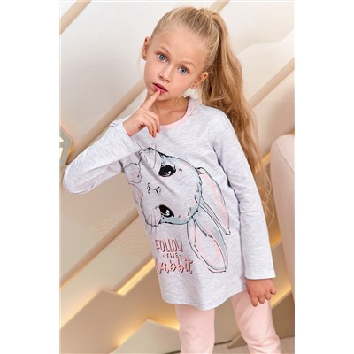 Пижама д/дев детская Juno AW21GJ551 O Sleepwear Girls зайка