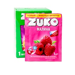 Растворимый напиток ZUKO Малина  25г*12шт*8 бл